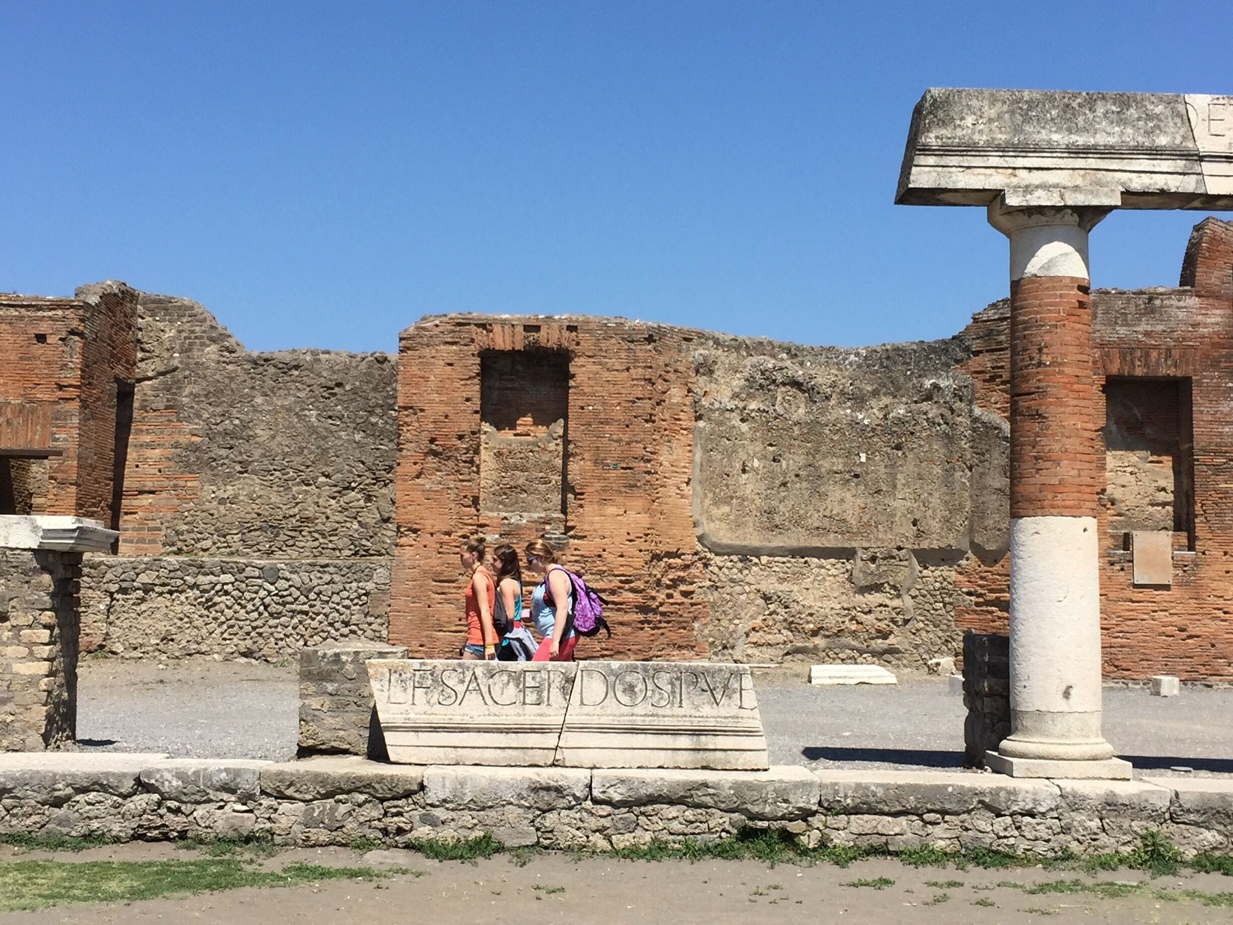 Pompeii Italy. Touring Europe.