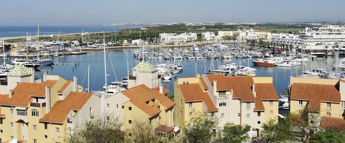 Marina and holiday apartments in Vilamoura, Algarve, Portugal