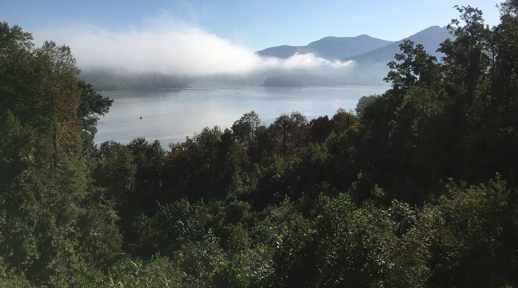 Lake Chatuge in Hiawassee, GA taken from the balcony at Lake Chatuge Lodge.