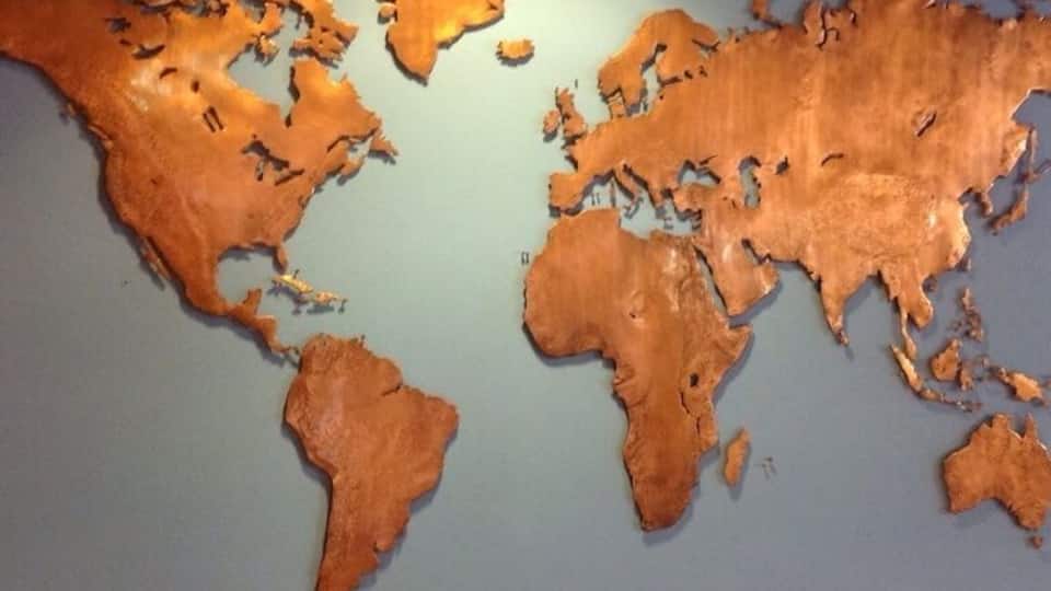 I did expect a map of the world here...