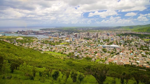 Mauritius featuring a city and landscape views