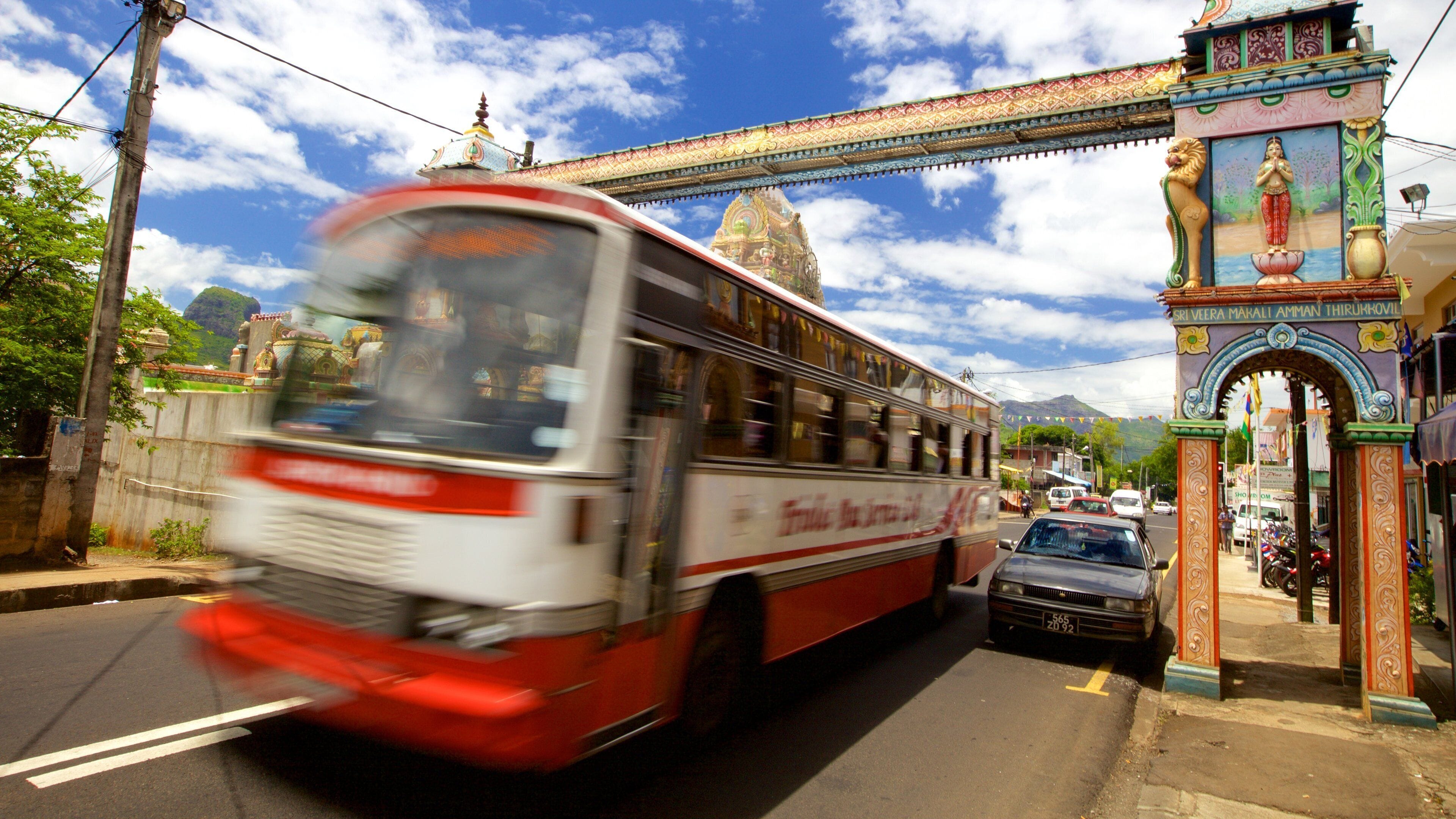 Mauritius som viser en by