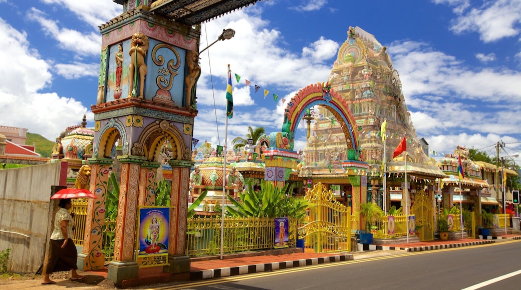 Ăle Maurice mettant en vedette aspects religieux et temple ou lieu de culte