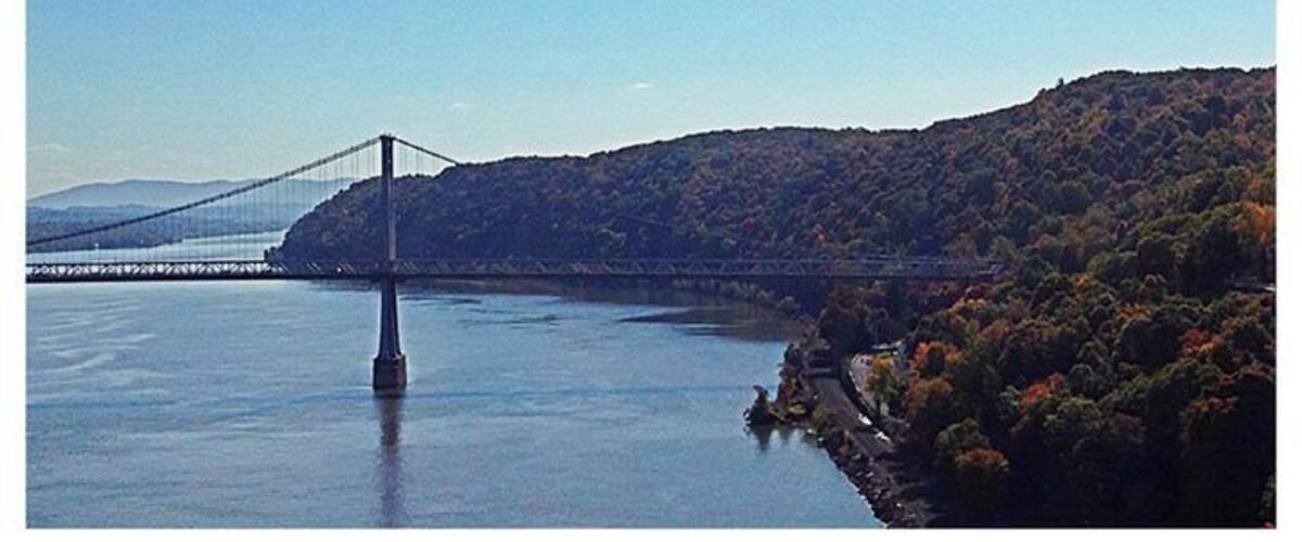 Walking across the walkway over the Hudson, get there early to avoid parking issues. Great place to walk your dog!