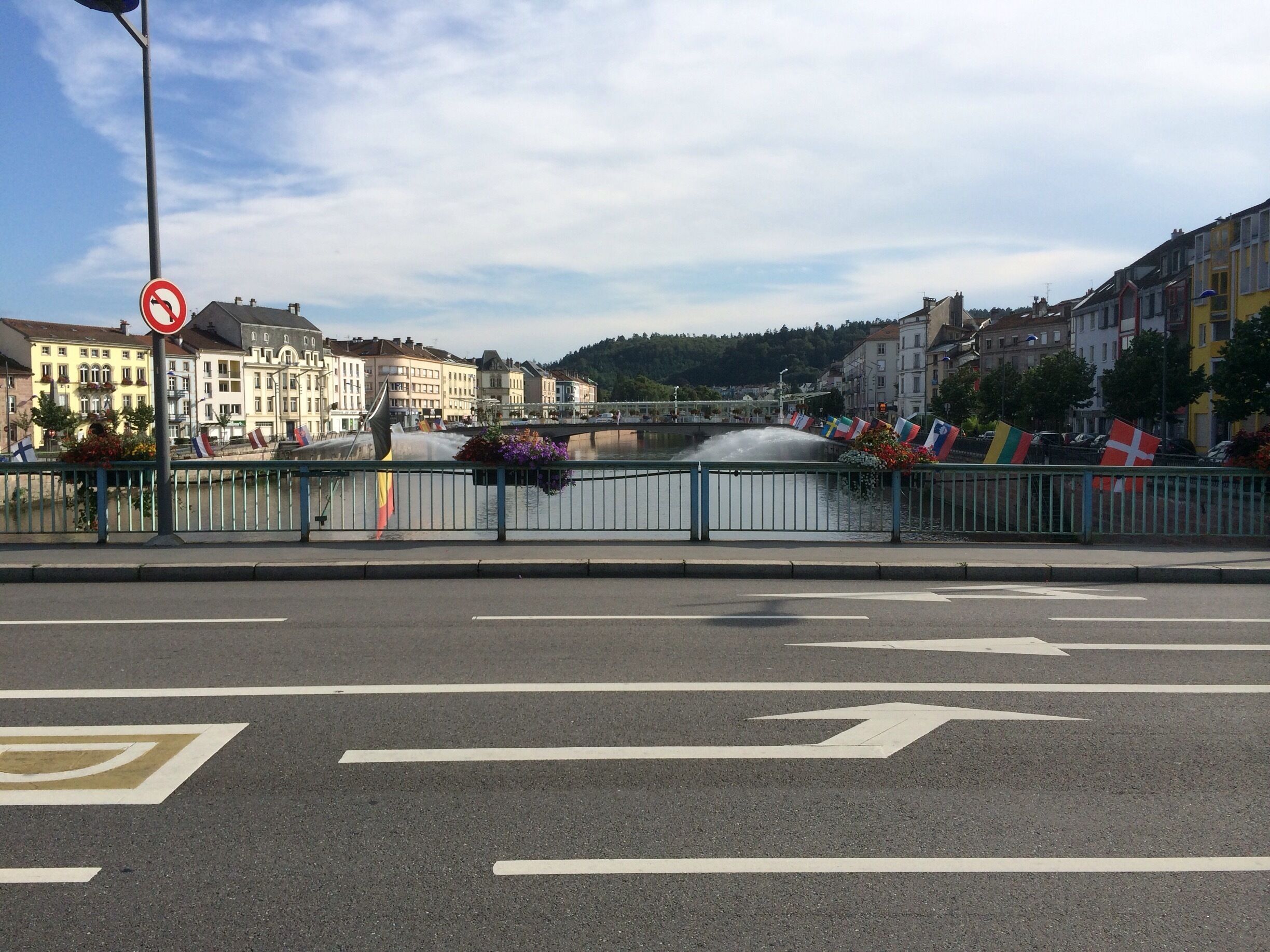 One of the many bridges in Epinal crossing La Moselle.