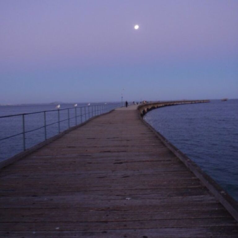 The jetty by moonlight