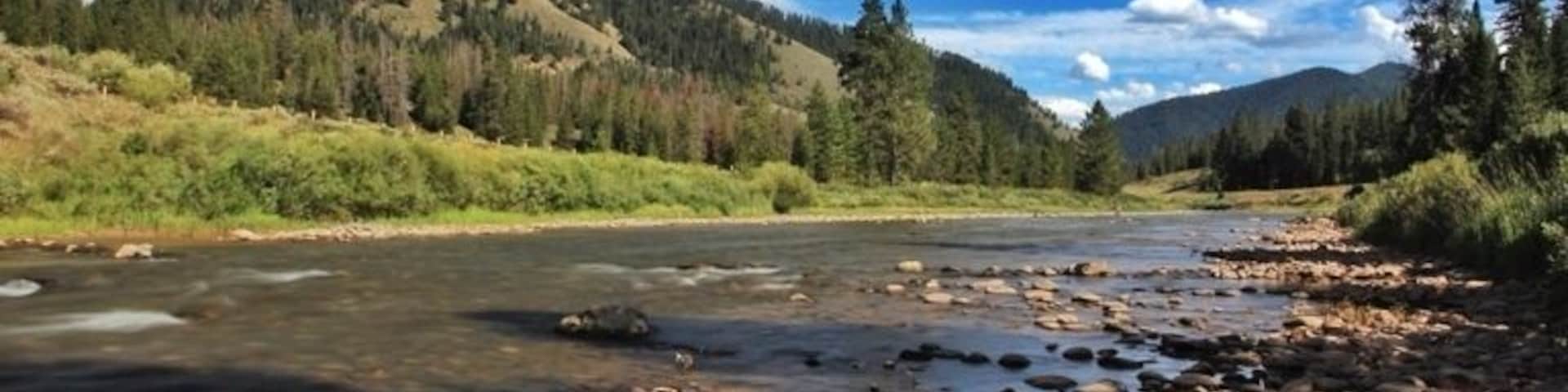 If there was ever a river that said "fish me" more, I haven't seen it. This river has it all, wide, shadowy areas, large boulders and small pools. It's a fly fisherman's dream. I never wanted a fly rod more in my life.