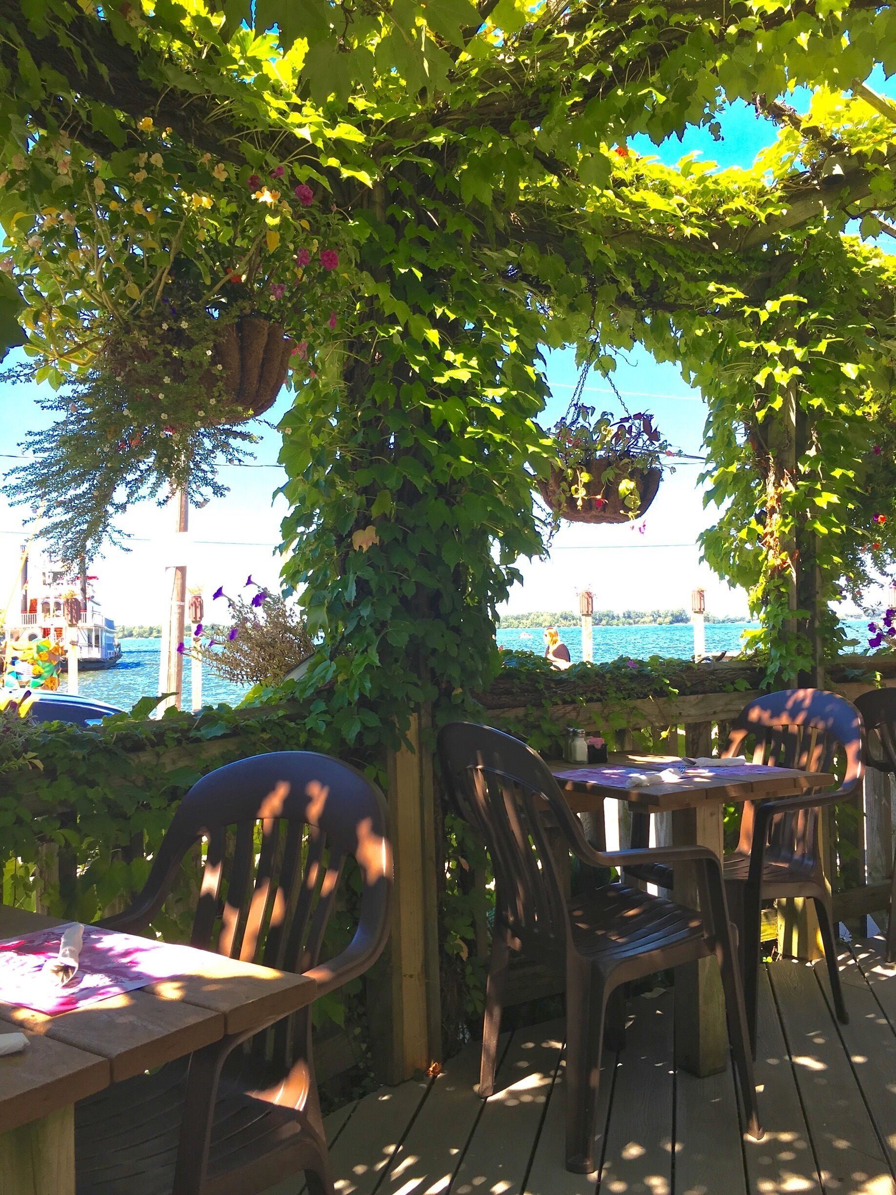 Smugglers Restaurant offers a great ambiance overlooking Lake Erie.  Across the street is the Bicentennial Tower 