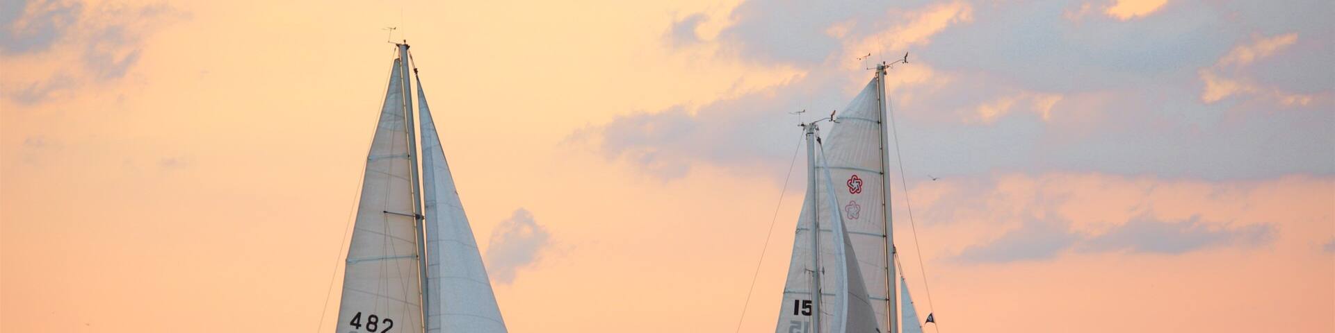 Erie featuring a river or creek, boating and a sunset