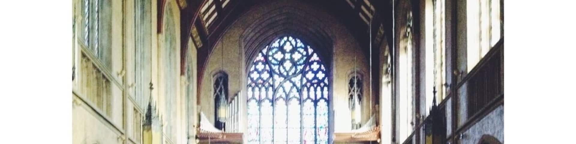 This beautiful cathedral style church built in the 1920's and is a gem in historic downtown Erie. A must-see for Sunday services, and ideal place a wedding!