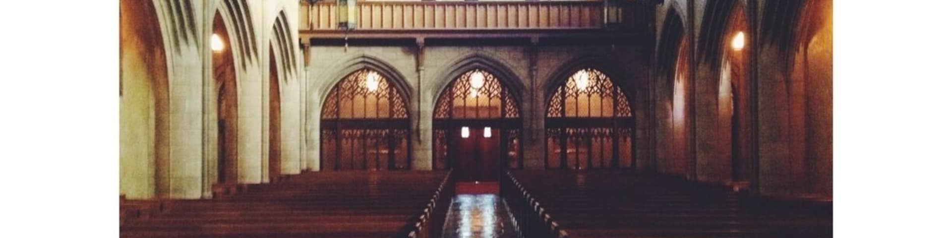 This beautiful cathedral style church built in the 1920's and is a gem in historic downtown Erie. A must-see for Sunday services, and ideal place a wedding!