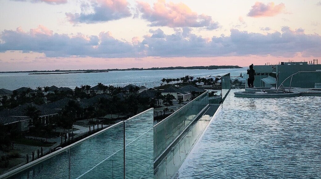 Watching the cotton-candy clouded skies at Resorts World Bimini felt like a heavenly dream in the beautiful destination of the Bahamas. This Man-Made Miracle helped us get lost in paradise and made it hard to leave this unique little island. No filter needed.
