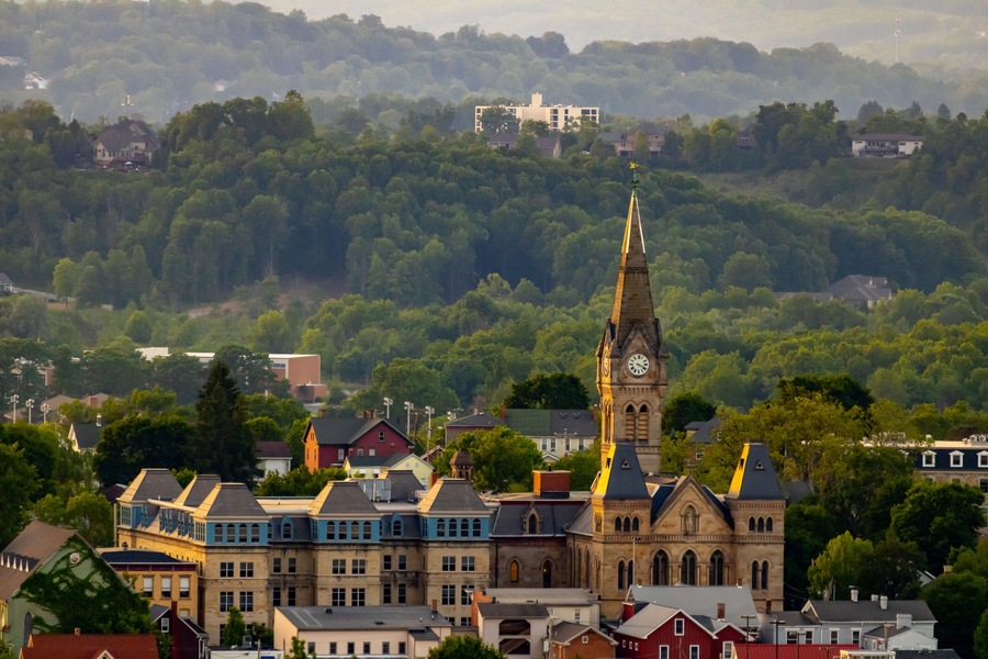 View of the Blair County Courthouse in Hollidaysburg, Pennsylvania, USA