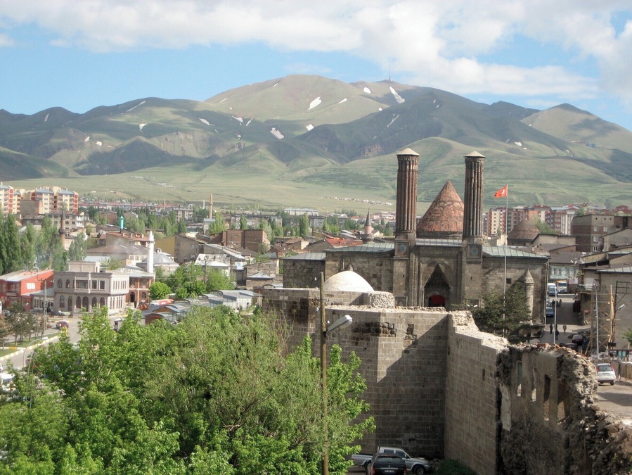 View to the mountains.