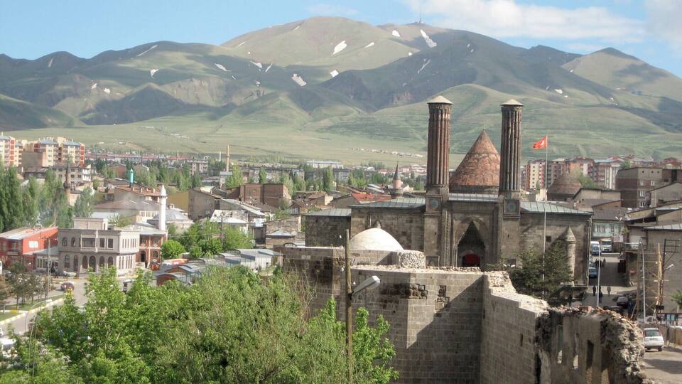 View to the mountains.