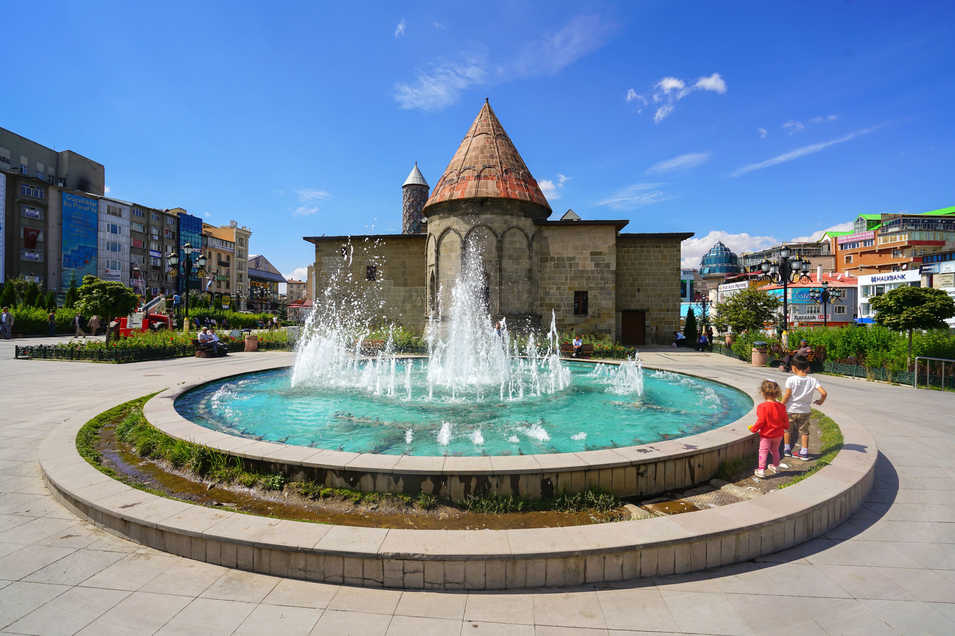 Erzurum, Turkey September-2018: Yakutia madrasa, city of Erzurum
Historical Erzurum Yakutiye Madrasa. Seljuk and Ottoman period university. Turkish Islamic Art and Ethnography Museum