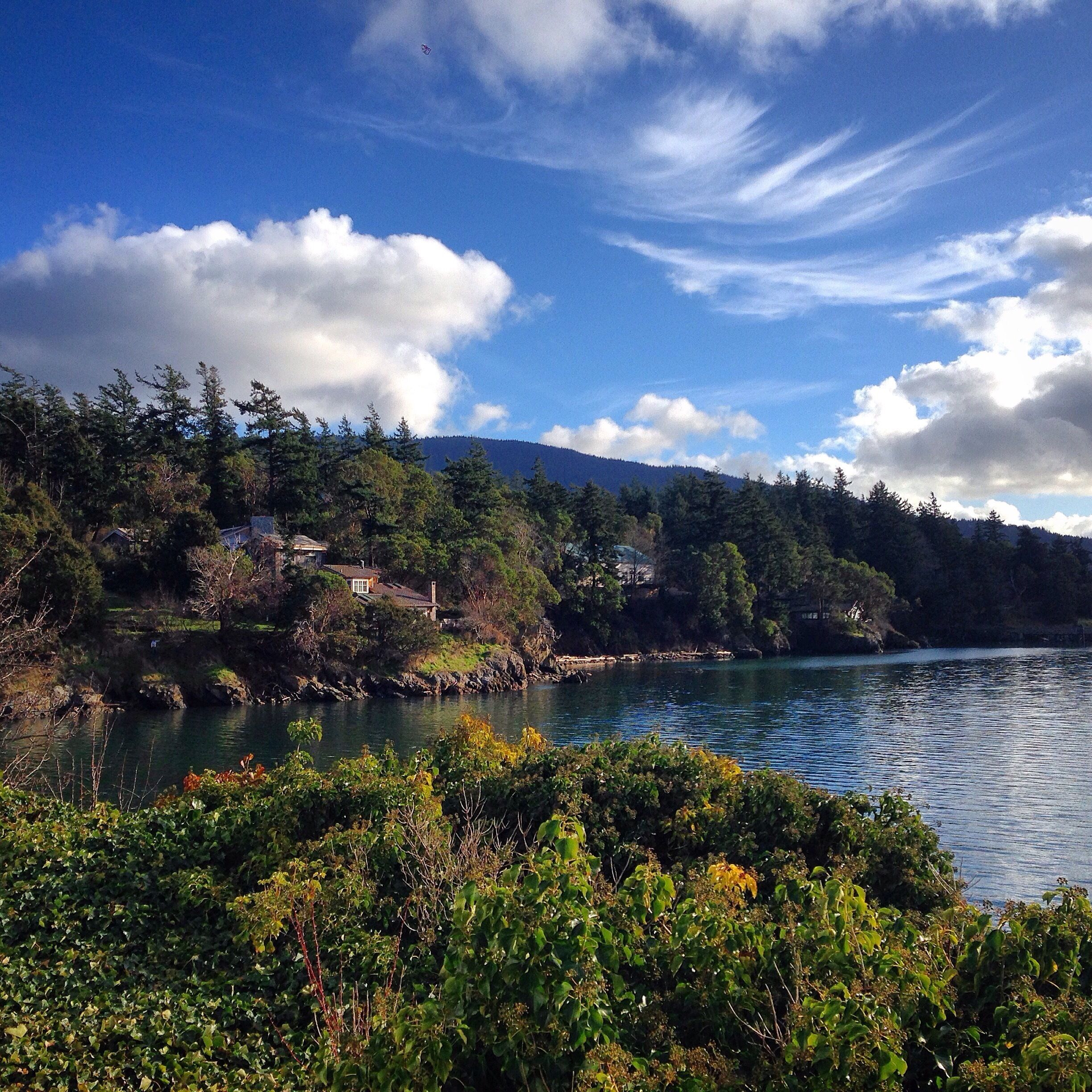 Just chilling by the shore looking at this view. #roadtrip #blue