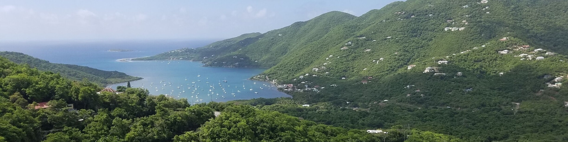 View of Coral Bay from a house we rented in the Upper Carolina neighborhood of St John