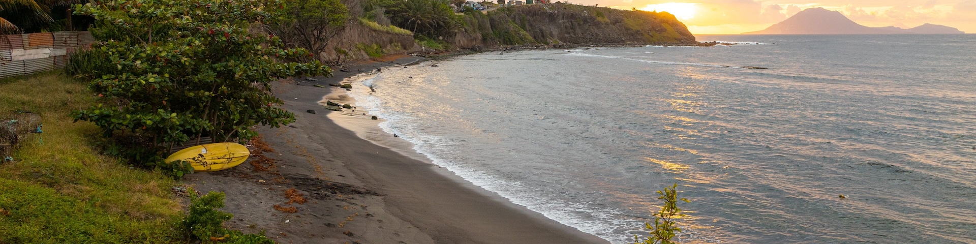 Dieppe Bay Town featuring landscape views, general coastal views and a sunset