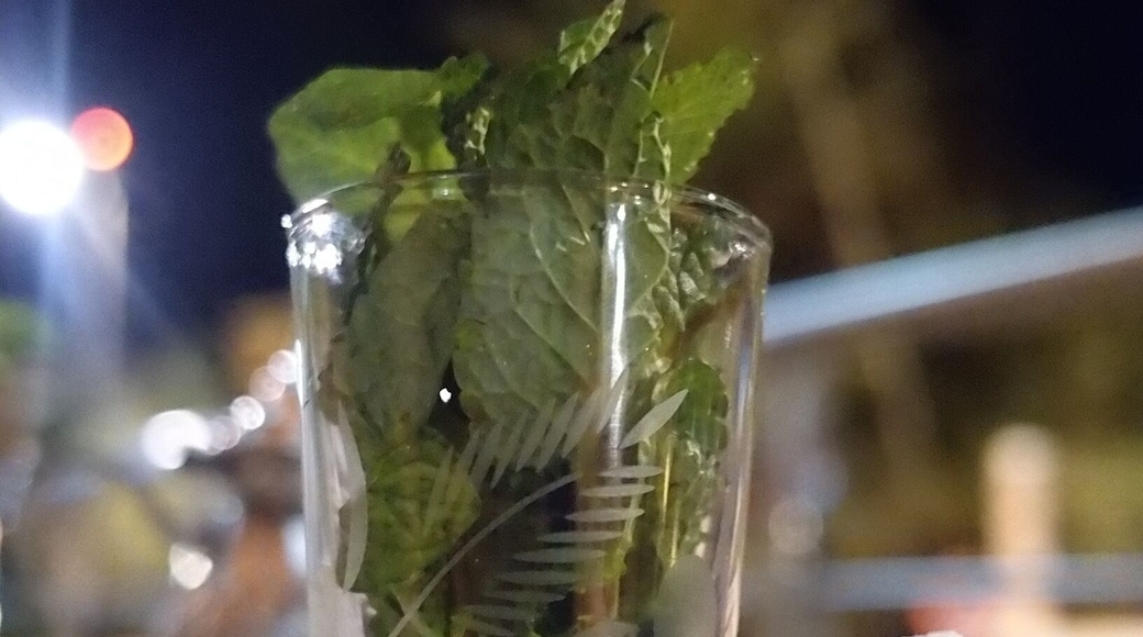 Last night in Laâyoune, with mint tea on the patio of our hotel. Being that most cafes in Arabic countries are for men only, it has been an absolutely delight to try Morocco's tea. #tea #Morocco #Africa