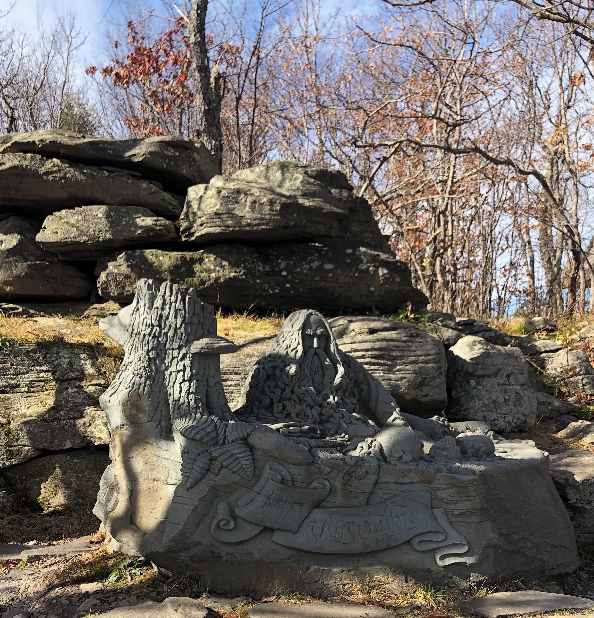 Rip Van Winkle keeps watch over Hunter Mountain-