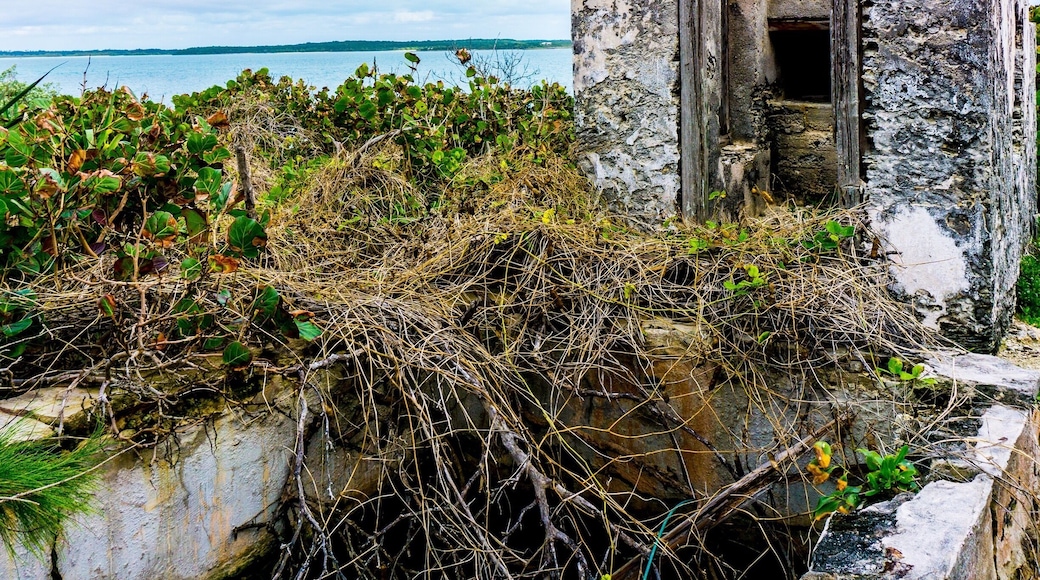 The old lighthouse on Little Harbor. Great Abaco, Bahamas. A overgrown trail located a little way from the anchorage leads you to this abandon lighthouse that over looks the Atlantic and Sea of Abaco.