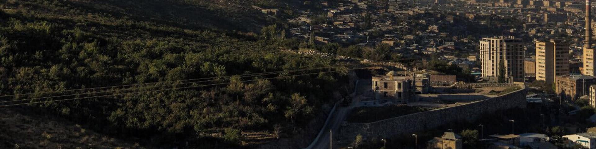 Mt Ararat in the distance viewing from Yerevan