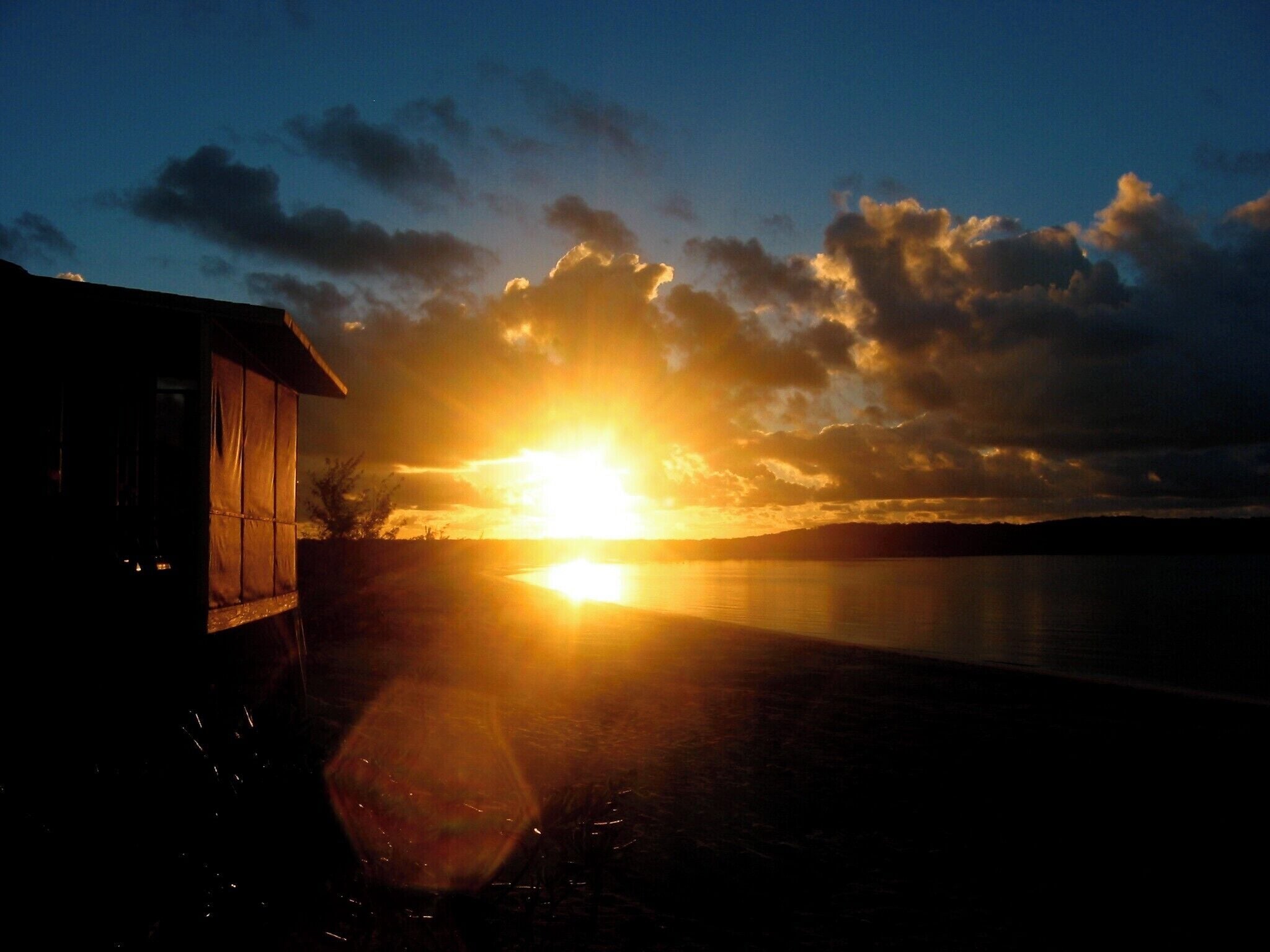 Blazing orange sunrise at Chez Pierre on the leeward side of Long Island, Bahamas ... #LifeAtExpedia