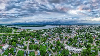 Evansville, Indiana Panorama photo before storm