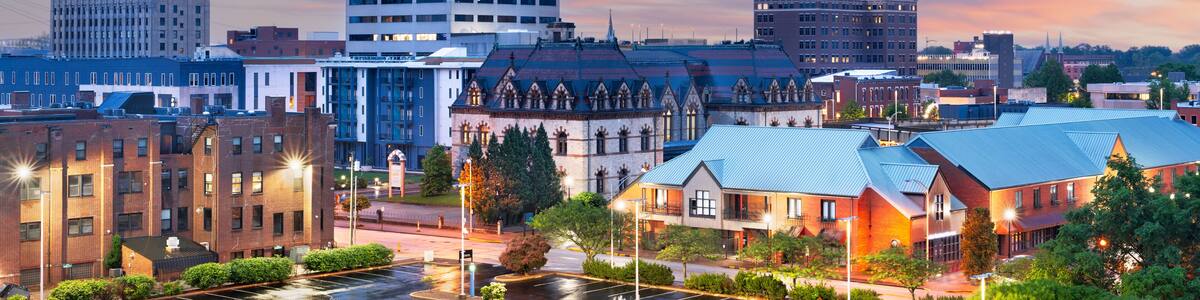Evansville, Indiana, USA Downtown Cityscape
