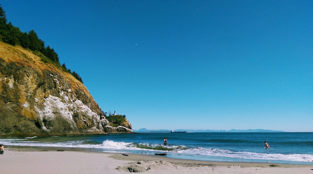 Who knew there was a Waikiki beach in Washington! Nice relaxing spot near the campsites facing Cape Disappointment lighthouse #lifeatexpedia