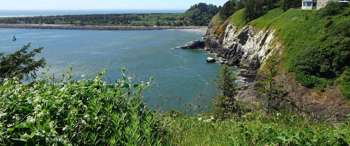 The stunning view of Deadmanâs Cove from the Cape Disappointment Light. June 2019
#Nature
