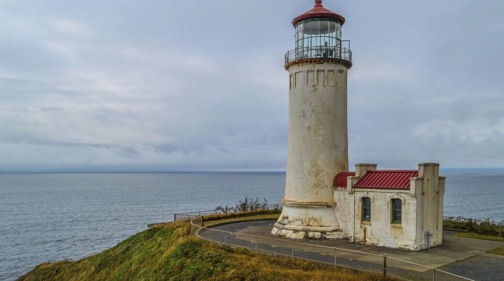 Cape Disappointment State Park at the southwestern tip of Washing is anything but disappointing. A beautiful campground, lots of hiking, beautiful beaches, and even a couple of lighthouses all add to the charm. This is the North Head Lighthouse, and for $2.50 you can get a tour and climb to the top. #washington #capedisappointment #lighthouse