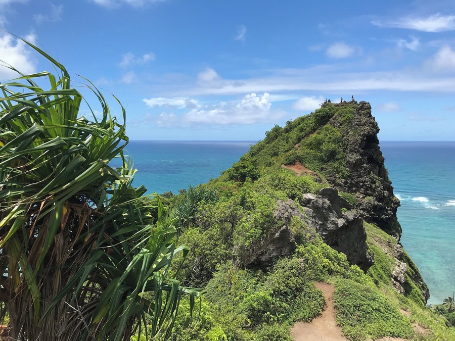 On a clear beautiful day in Kaaawa