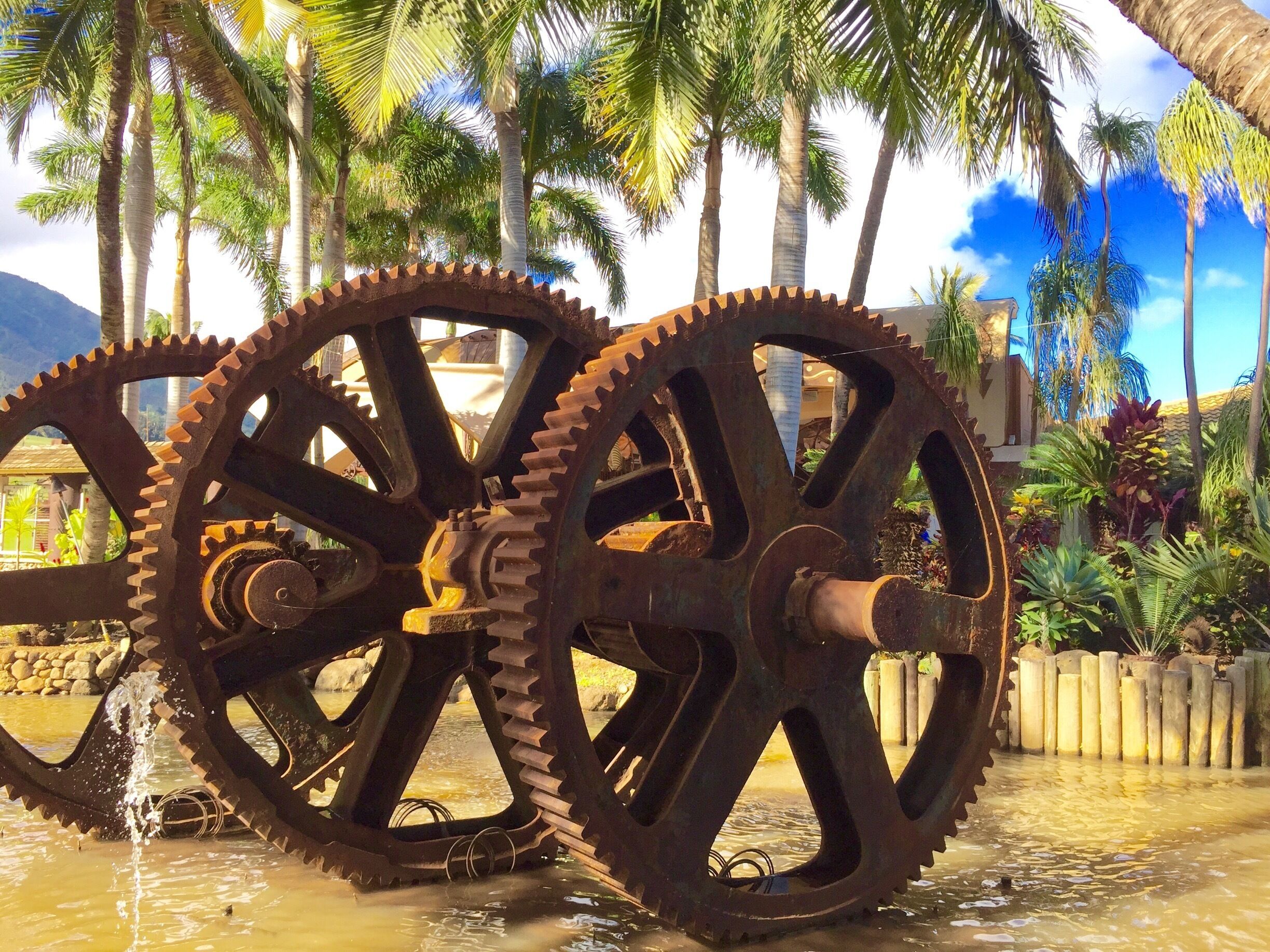 Beautiful installations from original plantation equiptment