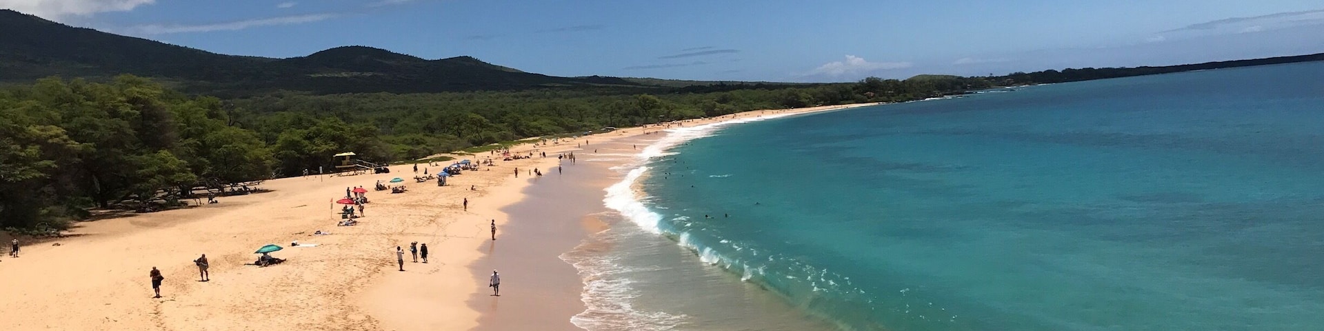 View from hillside between Little Beach and Big Beach