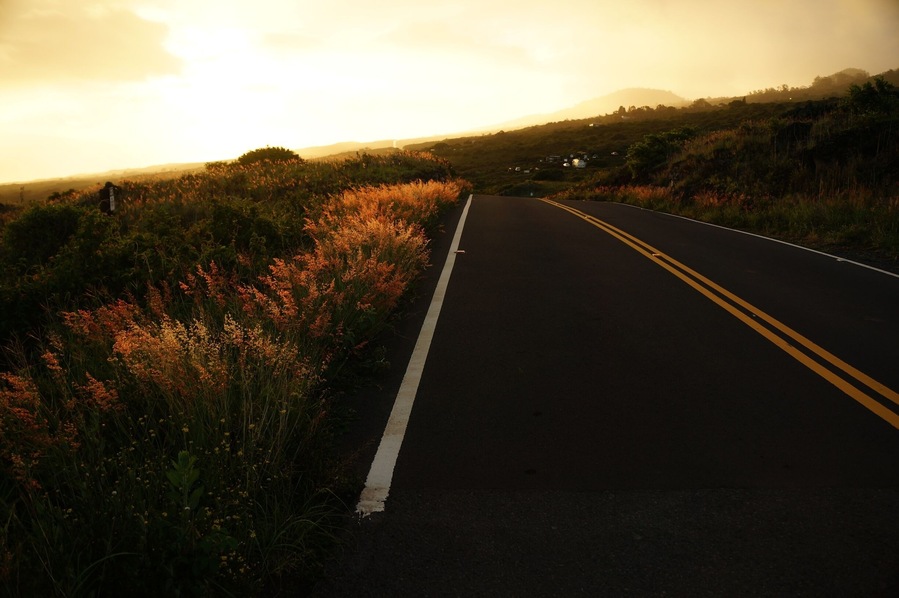 On the back side of Haleakala crater is Kaupo, the drive is spectacular and quite different from the rest of the island. the ocean to one side and the volcano on the other. Take it slow and enjoy the drive. #GoldenHour