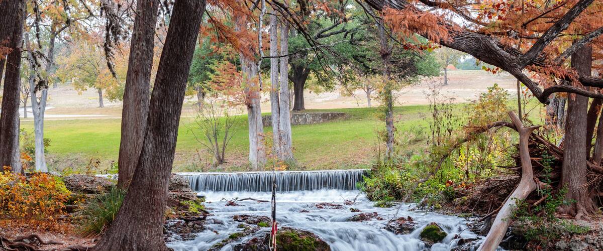waterfall in ingram texas
