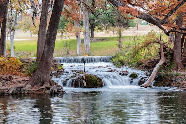 waterfall in ingram texas