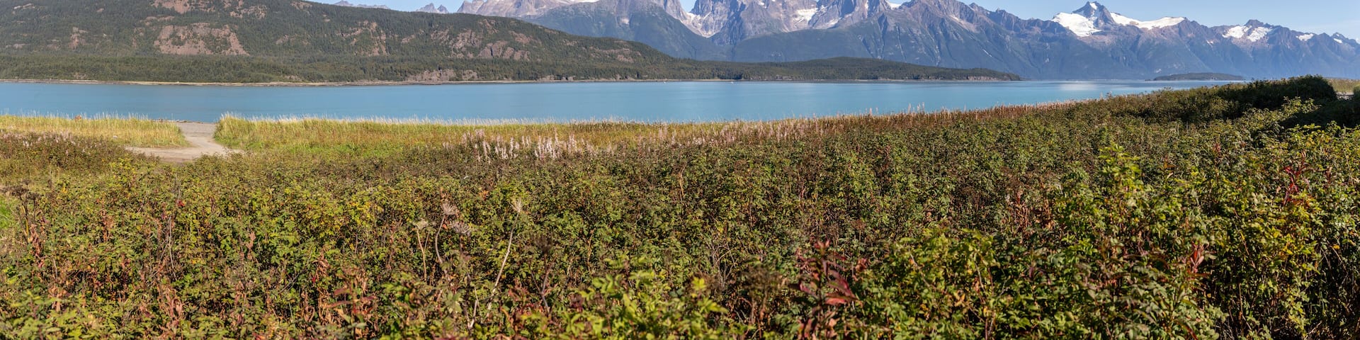 Gorgeous view of the Chilkoot inlet sailing from Skagway, Alaska.