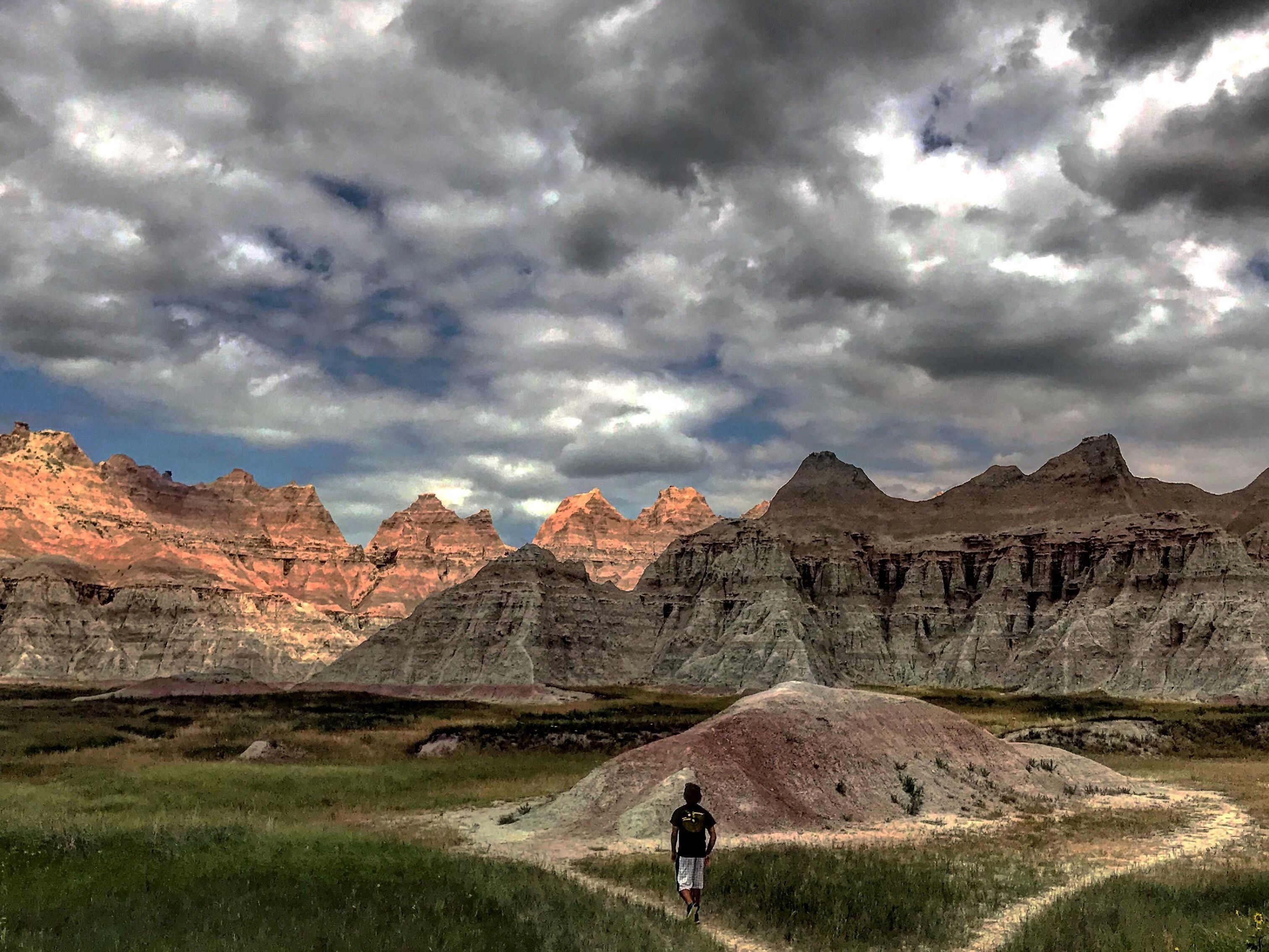 The badlands are definitely worth visiting but cell coverage is a challenge so make sure you have a gps other than your phone #trovember #southdakota #badlands