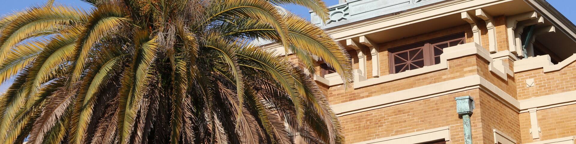The historic 1912 Citrus County Courthouse in Inverness, FL