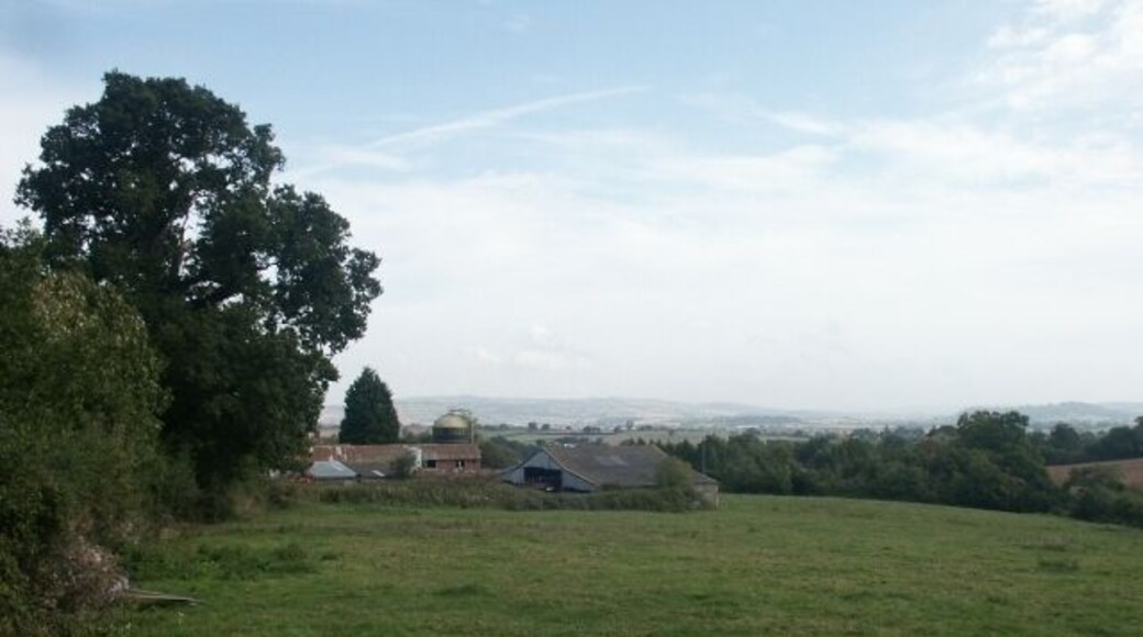 Farm, Upton Pyne Seen from the Village Hall.