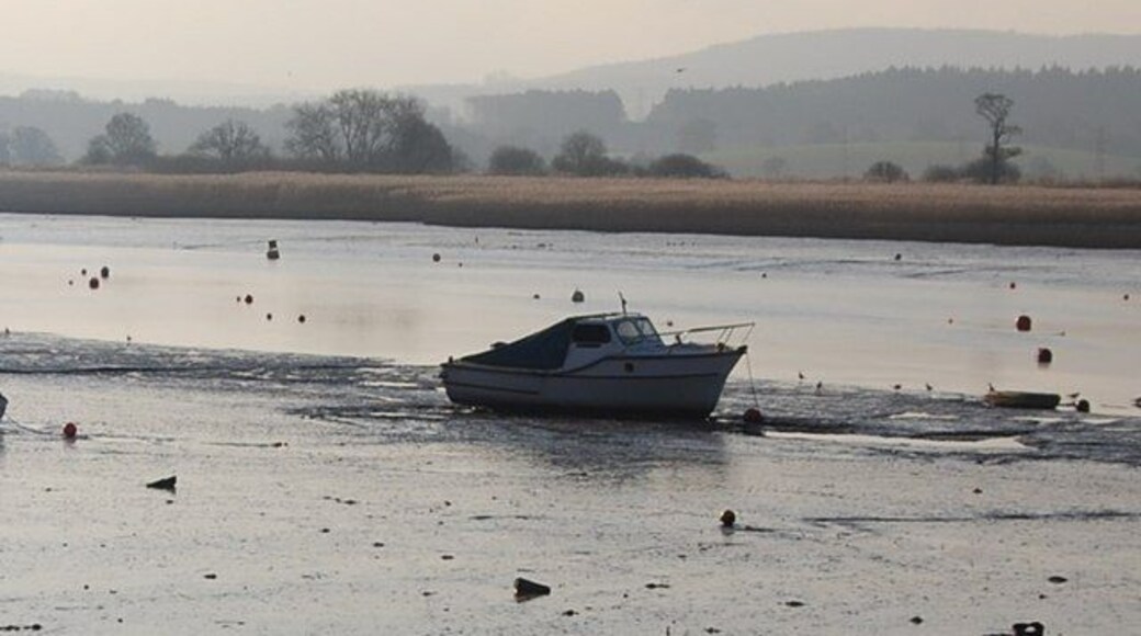 Boat in the mud, River Exe