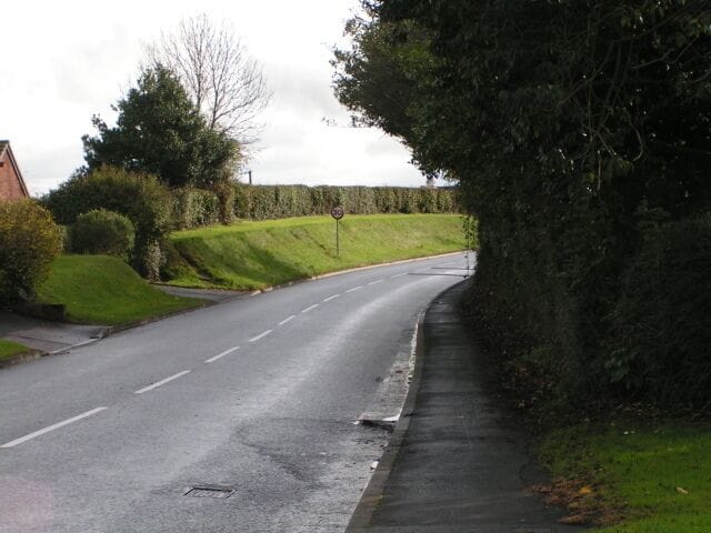 Leaving Alphington, back into the 30mph zone
