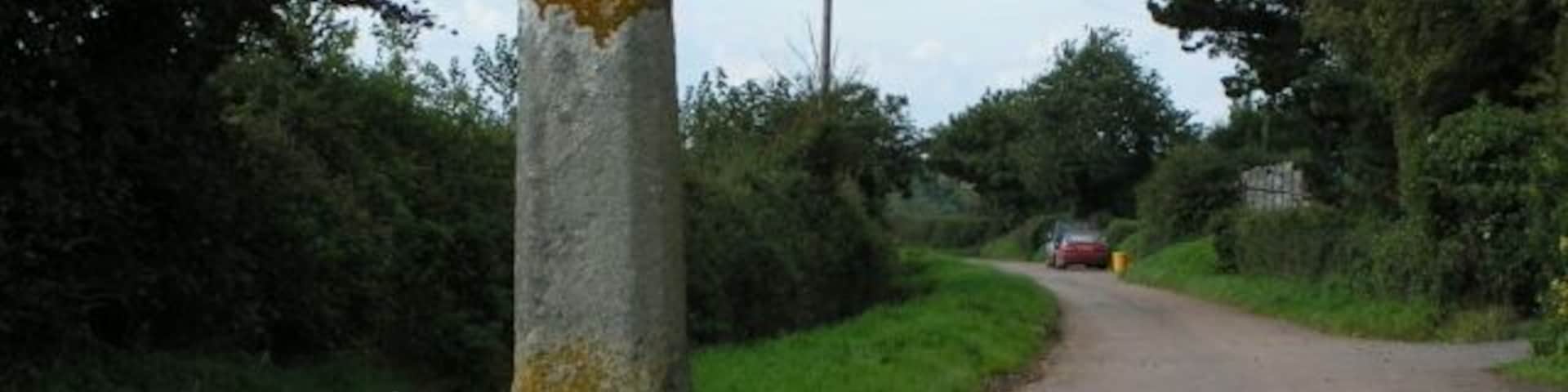 Stone cross near Rewe
