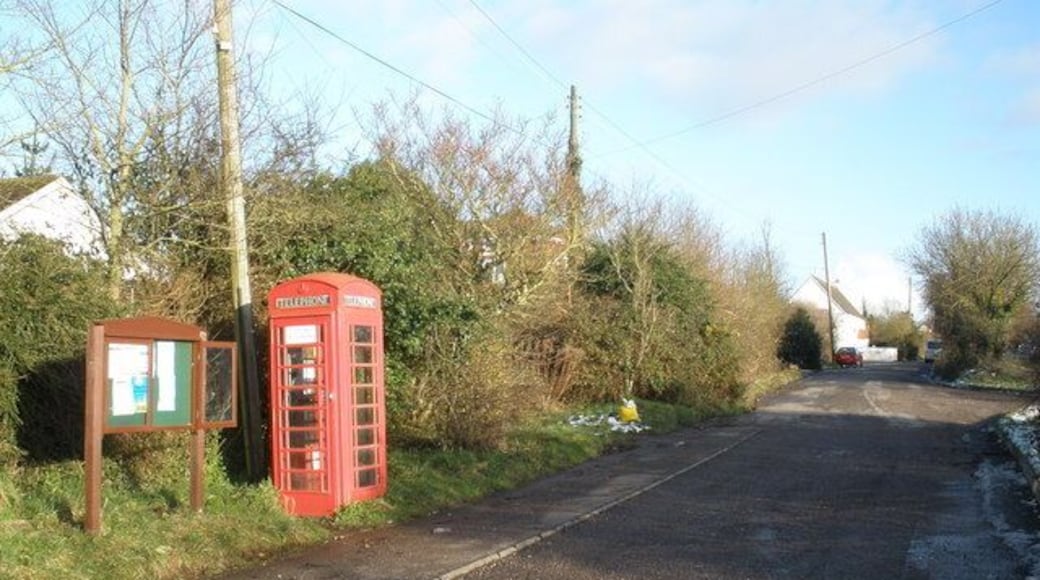 Redundant stretch of the A3052, at Farringdon Cross Now an access road.