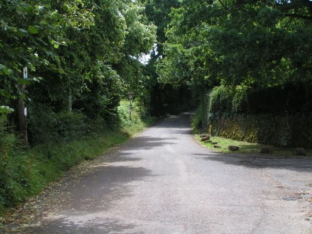 Road from Pytte to Clyst St George