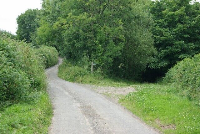 Start of bridleway on Rowhorne Road