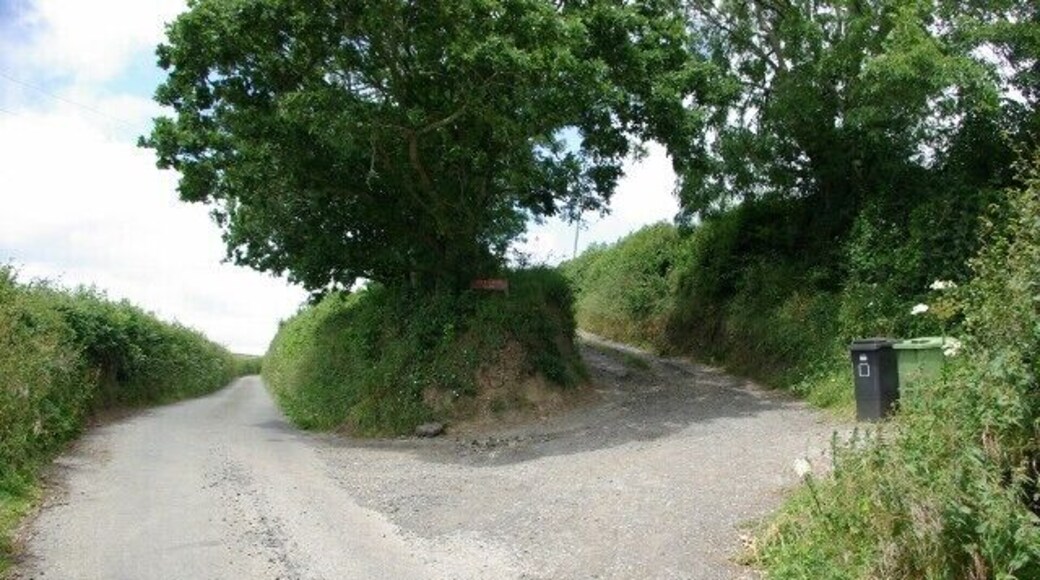 Lane leading to Hackworthy Farm